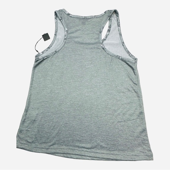 Tahari Gray Floral Knit Sleep Shirt Tank Top Size L - Picture 2 of 6